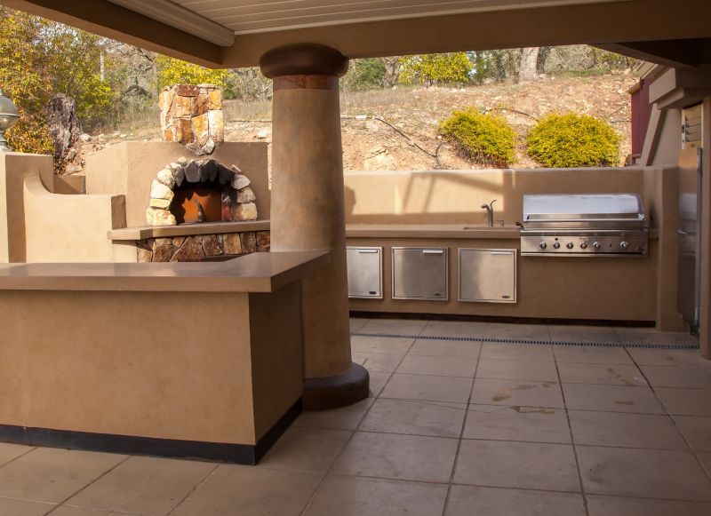 Outdoor Kitchen Installation detail