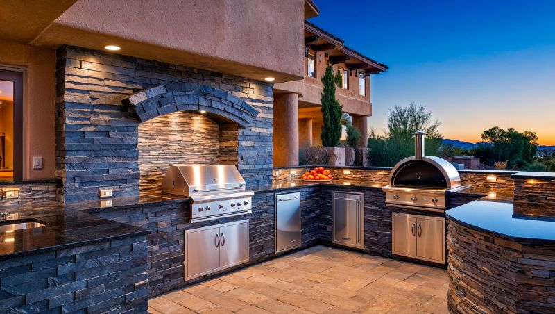 Products For Outdoor Kitchen Installations in use